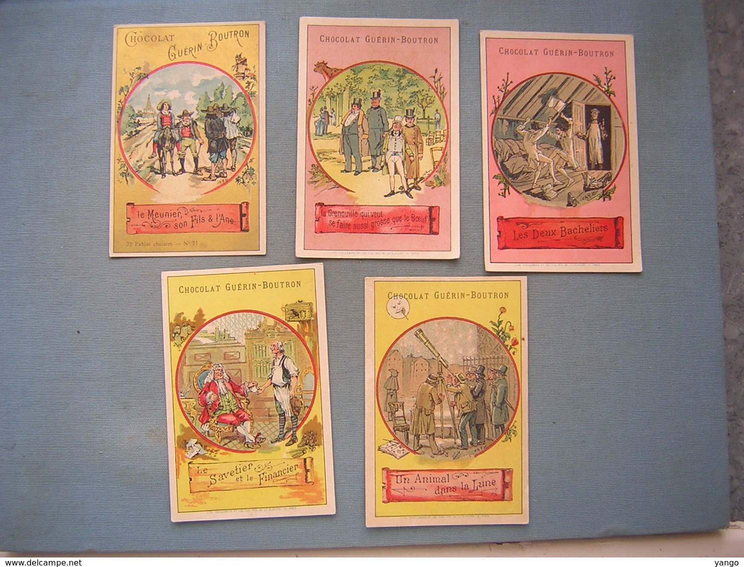 LOT DE 5 CHROMOS - CHOCOLAT GUERIN BOUTRON ( 1 ) - Guérin-Boutron