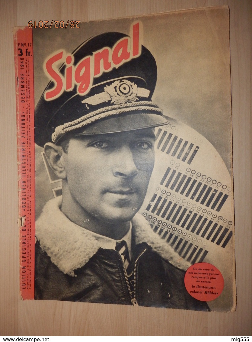 Revue SIGNAL  Numéro 17 De Décembre 1940 - 1939-45