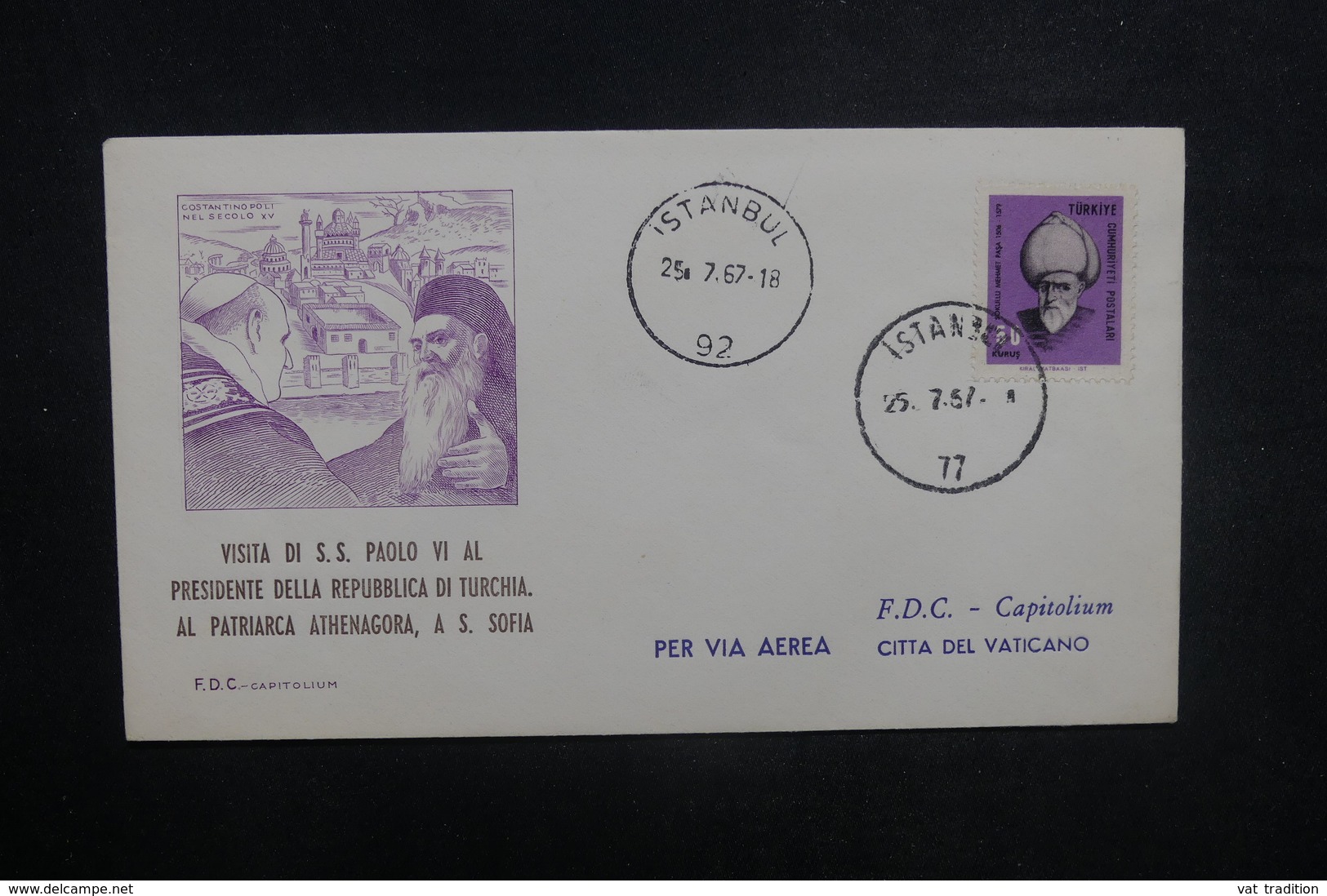 TURQUIE - Enveloppe FDC En 1957  - L 37737 - FDC