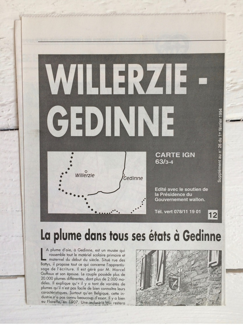 TOPOGRAFISCHE KAART / STAFKAART / CARTE D'ETAT MAJOR WILLERZIE - GEDINNE 63/3-4 - 1/25.000 M834 - 1985 - Cartes Topographiques