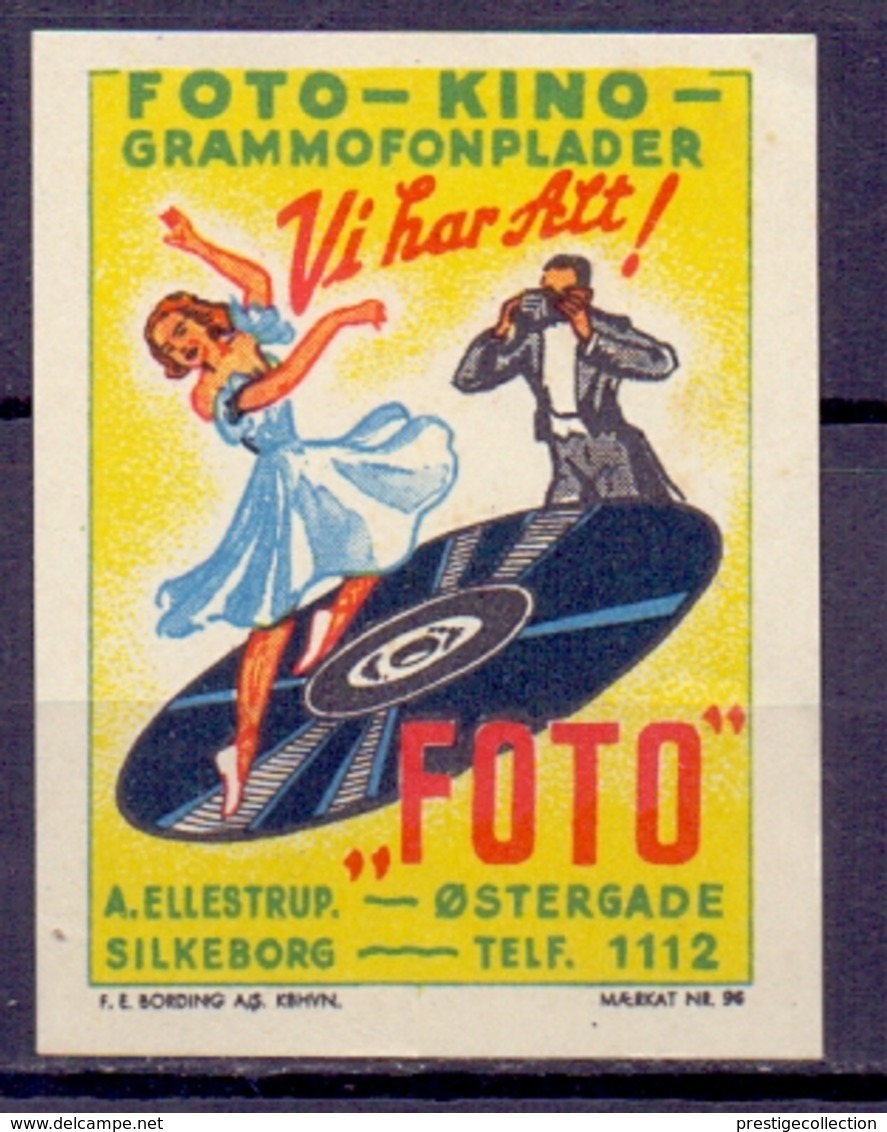 CINDERELLA ERINOFILO  FOTO KINO GRAMMOFONPLANDER SILKEBORG (GIUGN19C00020) - Erinnofilia