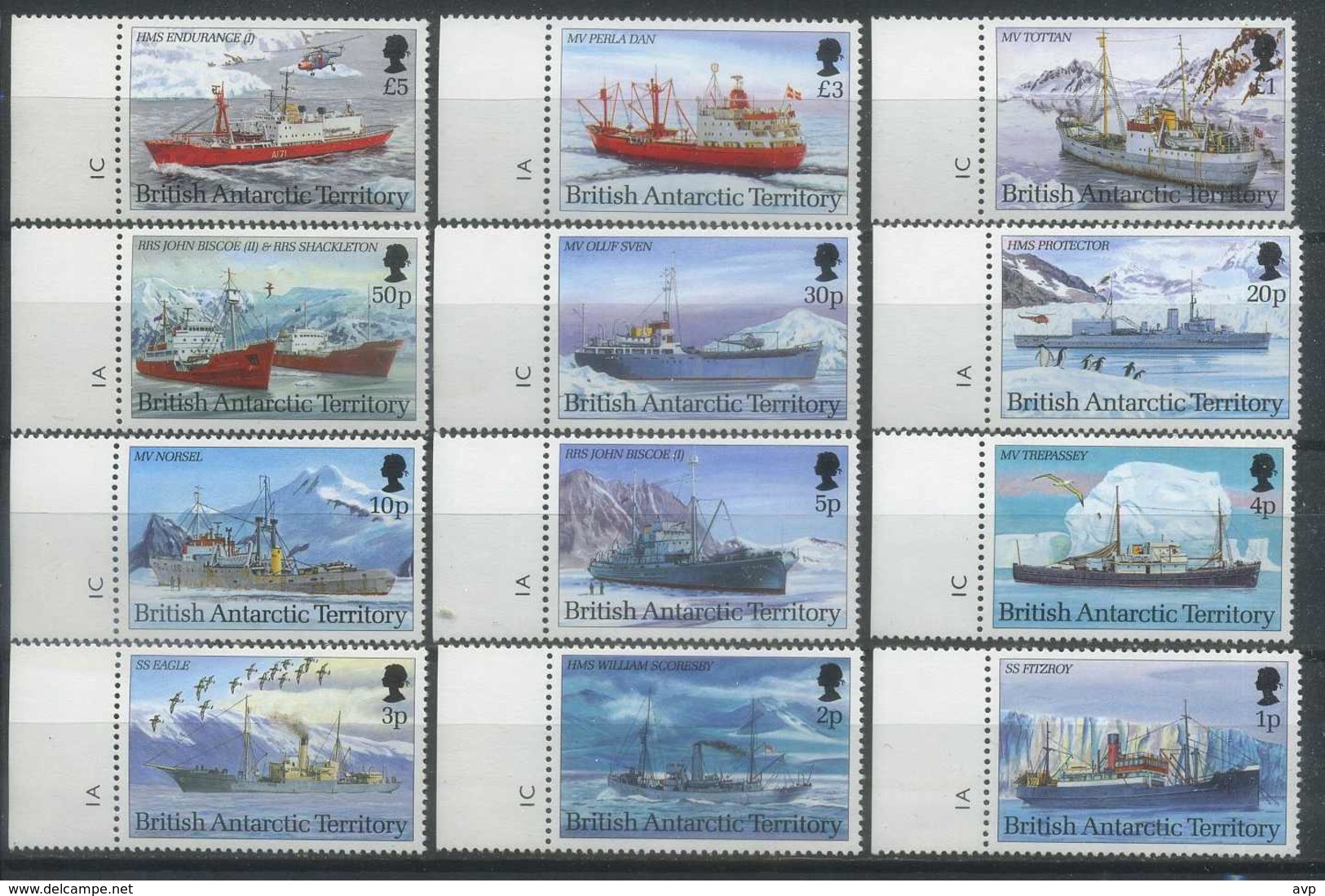 British Antarctic Territory (BAT) 1993 Transport, Ships MNH - Nuovi