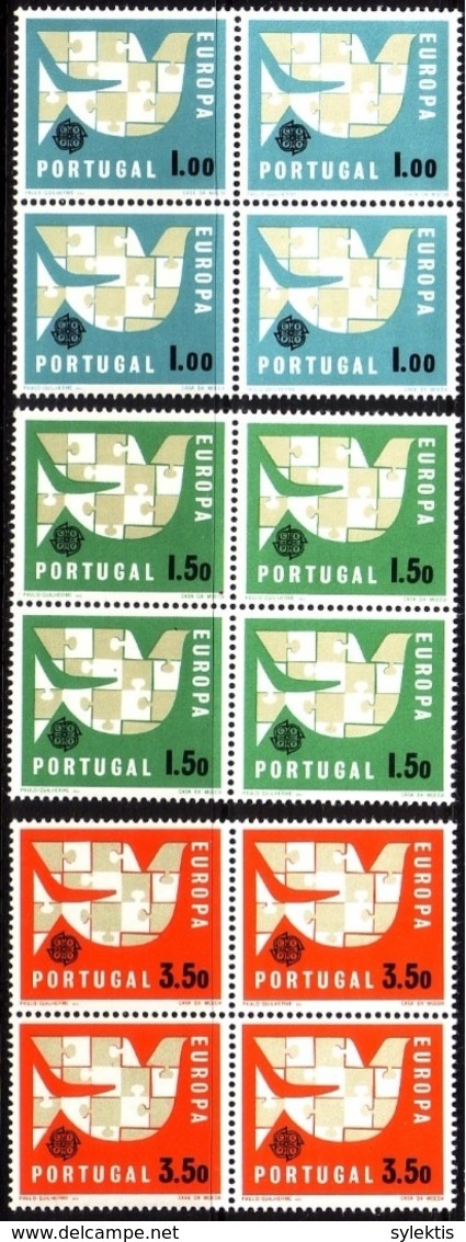 PORTUGAL 1963 EUROPA CEPT BLOCK OF4 SET  MNH** - Fogli Completi