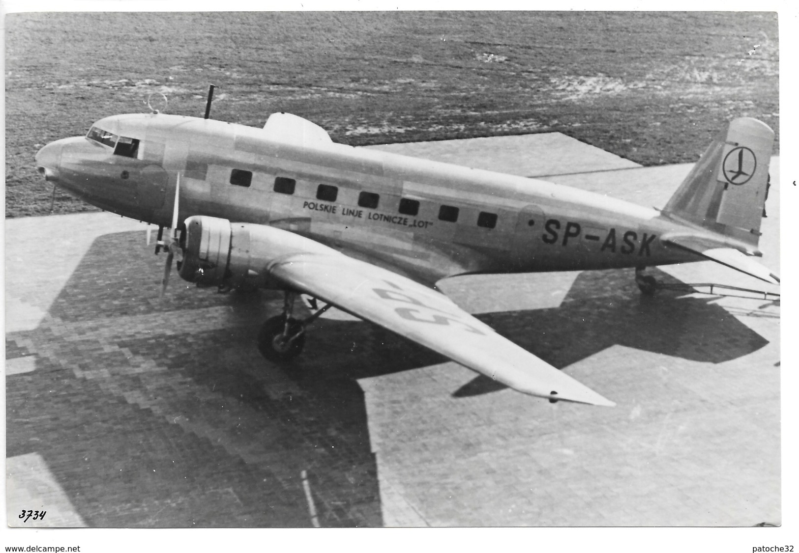 4 Photos DOUGLAS DC-2 ...compagnie Polskie Linje Lotnicze "Lot".. (3 ASK)(1 ASL) Embleme Sur Le Gouvernail.. - Aviation