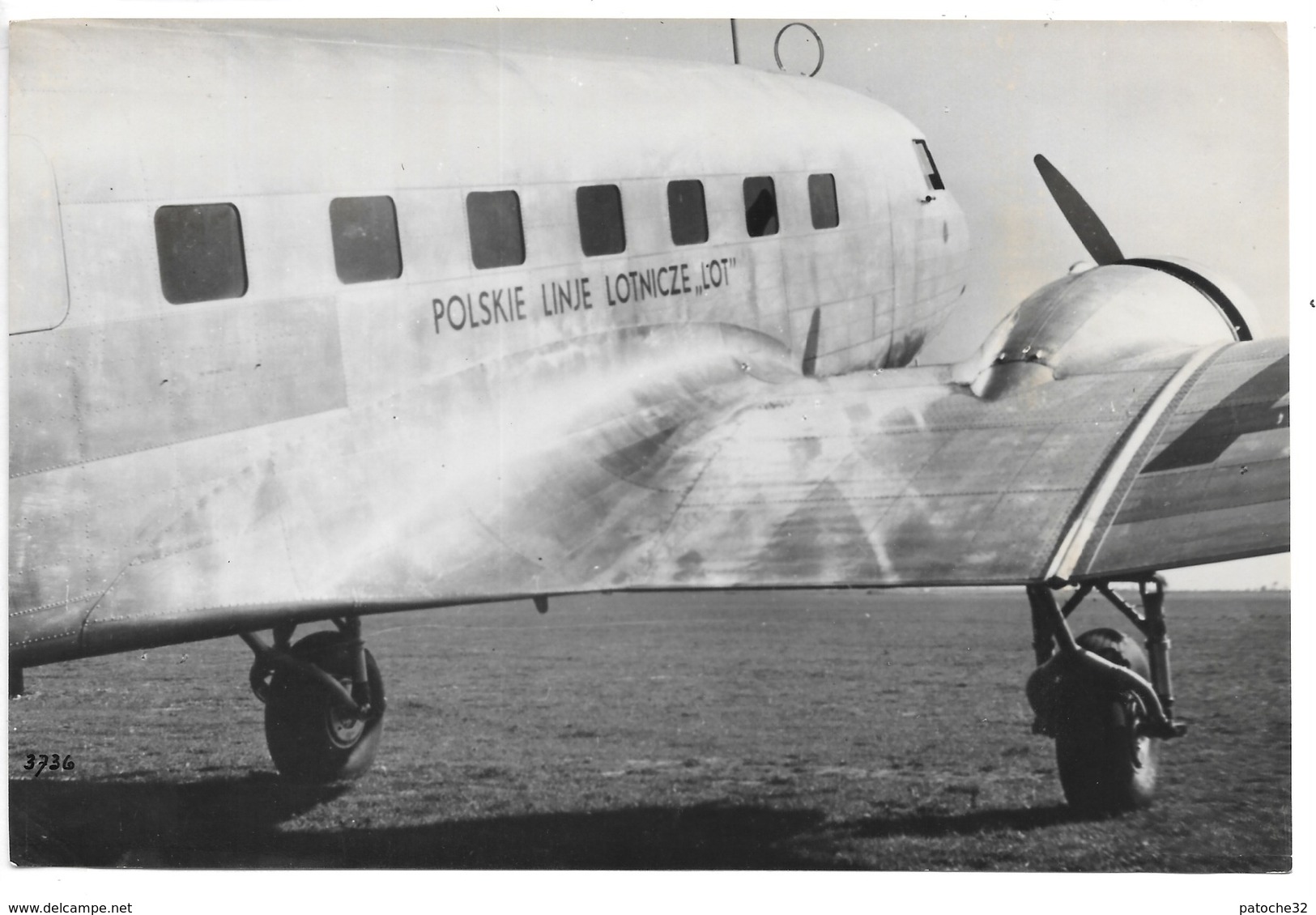 4 Photos DOUGLAS DC-2 ...compagnie Polskie Linje Lotnicze "Lot".. (3 ASK)(1 ASL) Embleme Sur Le Gouvernail.. - Aviation