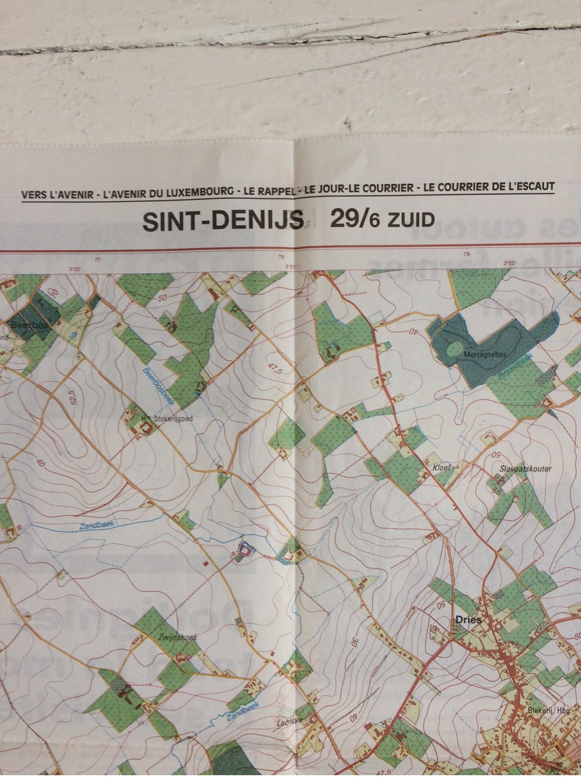 TOPOGRAFISCHE KAART / STAFKAART / CARTE D'ETAT MAJOR SINT-DENIJS 29/6 ZUID/SUD - 1/12.500 - 1993 - Topographical Maps