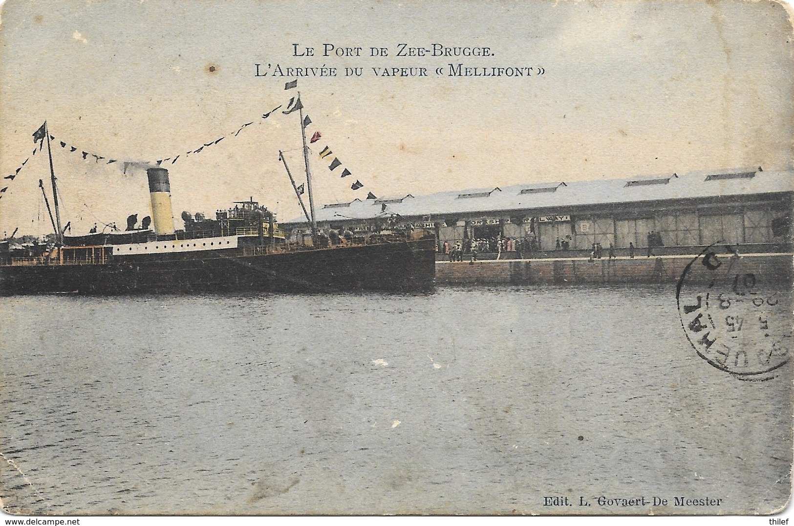 Zeebrugge NA11: Le Port De Zee-Brugge. L'Arrivée Du Vapeur Mellifont 1907 - Zeebrugge