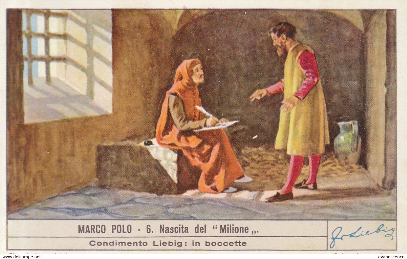 CHROMOS LIEBIG / ITALIE / LOT DE 6 /  MARCO POLO   ////   REF.  AOUT 19 /  LOT N° 18