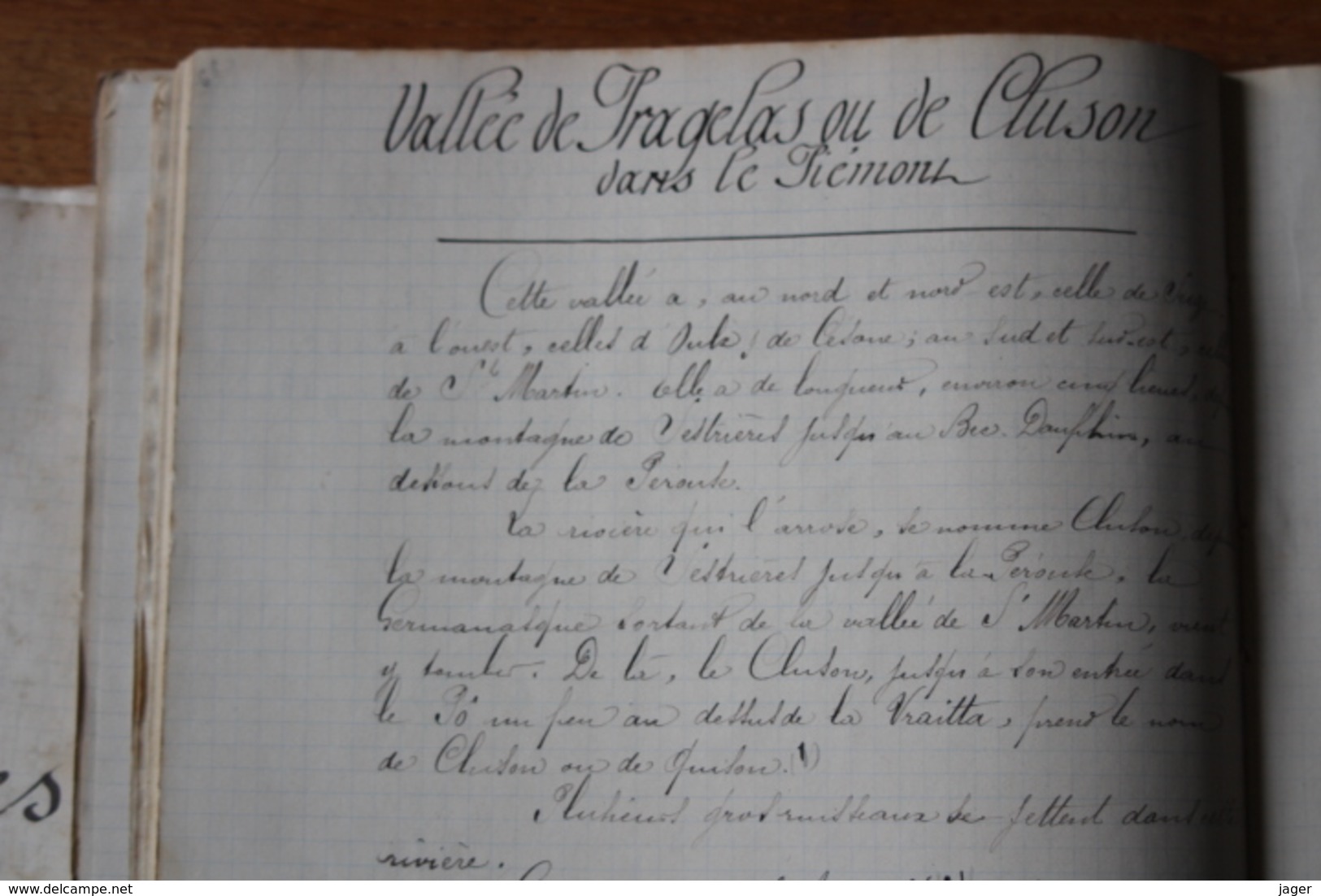 2 Cahiers Manuscrit  XIX?  Alpes - Manuscrits