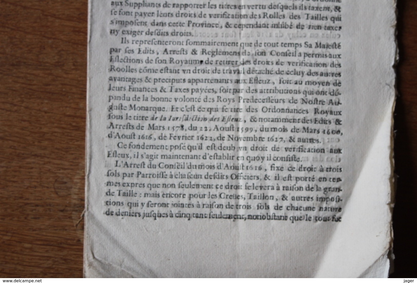 1653 A Nos Seigneurs  De La Chambre Des Vaccations  Province Du Dauphiné - Historical Documents