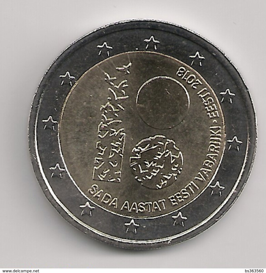 Estonie 2018 - Pièce De 2 € Commémorative Neuve (UNC) - Centenaire De L'Estonie - Estonia