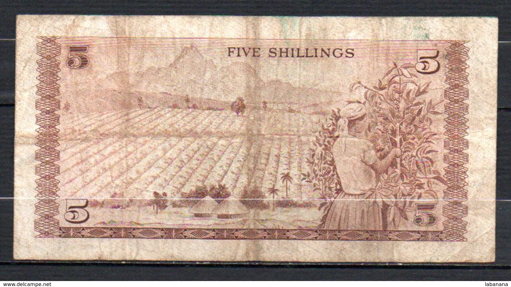 329-Kenya Billet De 5 Shillings 1972 A68 - Kenya