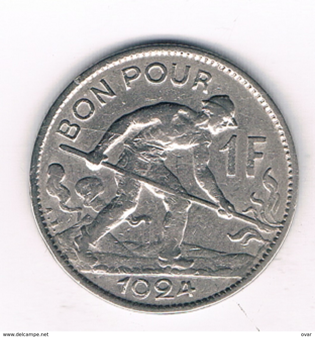 1 FRANC 1924 LUXEMBURG /5861/ - Luxembourg