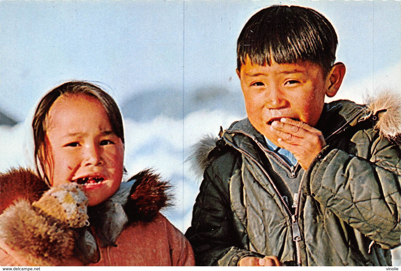 PIE.E.19-8647 :  ESKIMO CHILDREN  FROM UKIVOK - Groenland