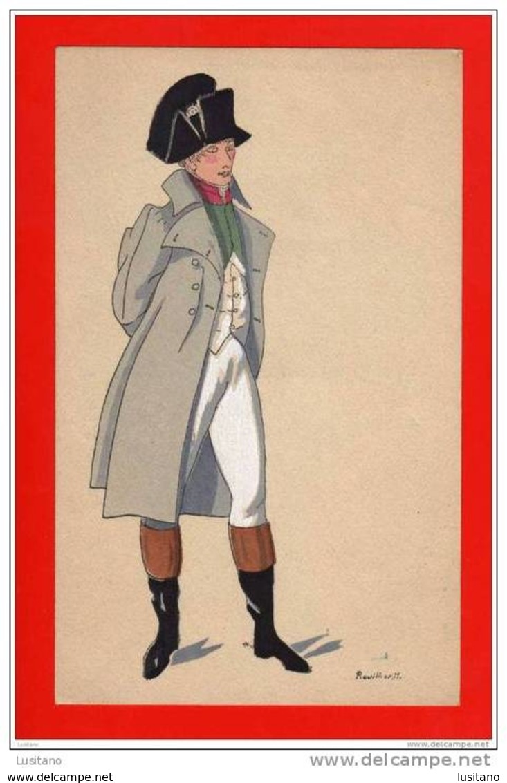 CPA - Illustration - Illustrateur Rouillier - Histoire Costume Français - Mode Fashion - France - Rouillier