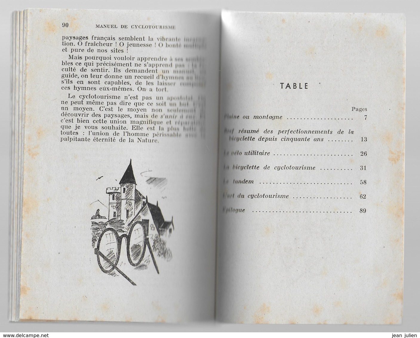 SCOUTISME  -  "  Manuel De Cyclotourisme " - H. De La TOMBELLE  - Editions J. SUSSE - Scoutisme