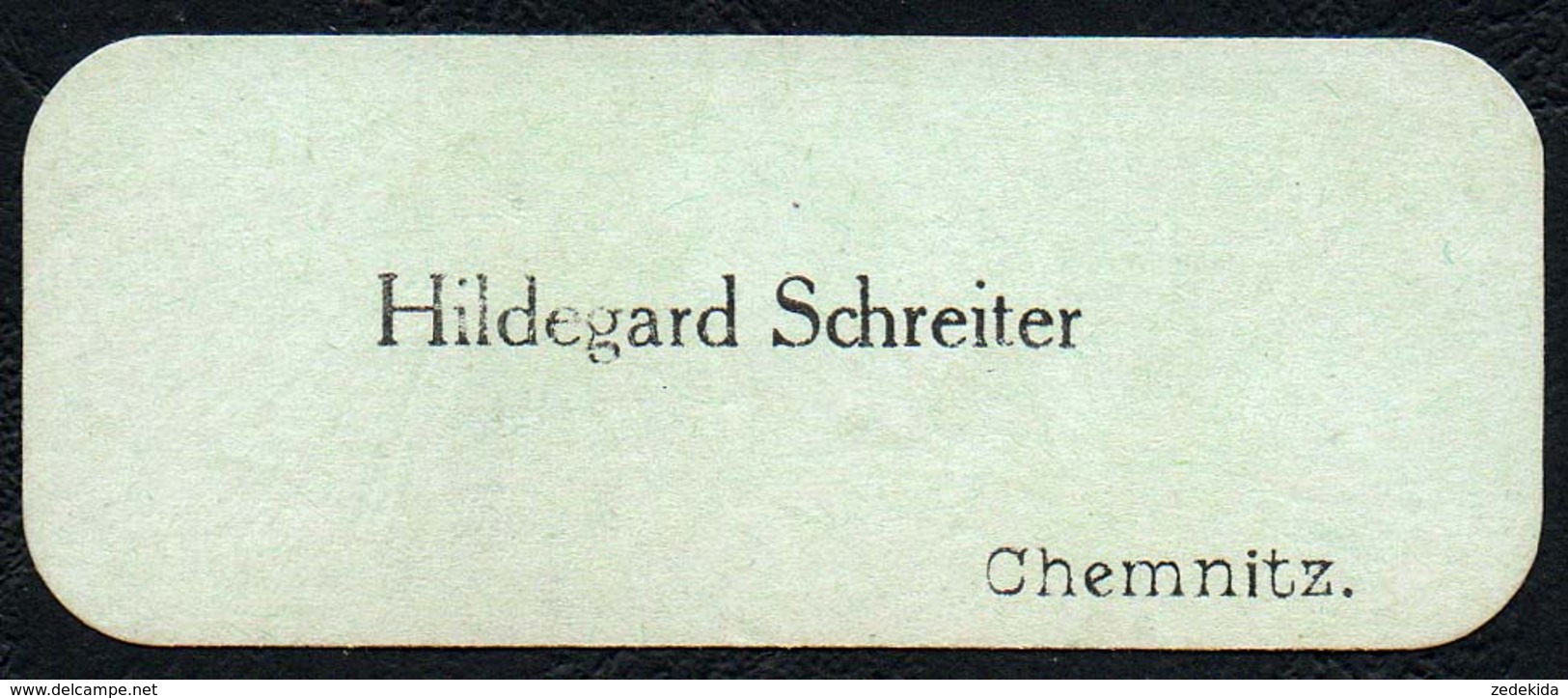 A9427 - Chemnitz - Hildegard Schreiter - Visitenkarte - Visitenkarten