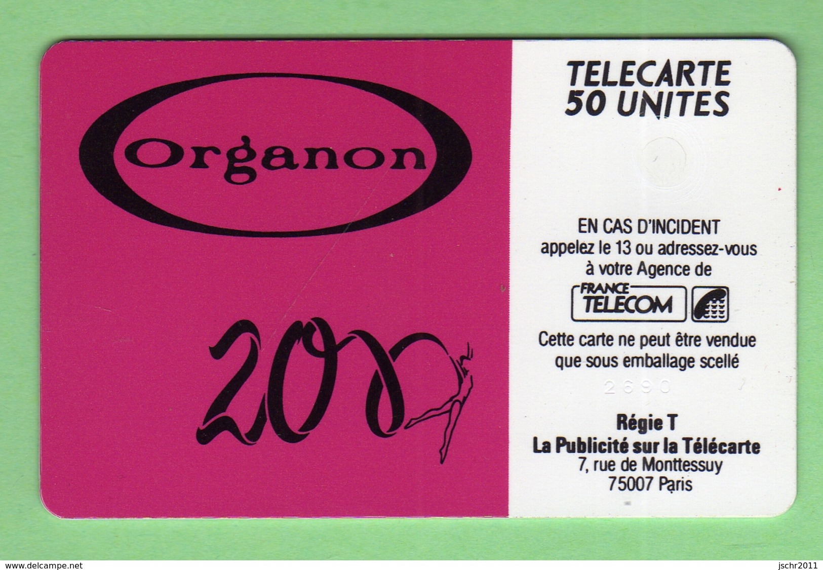 D206 ORGANON *** LUXE *** (50-P2) - Phonecards: Private Use