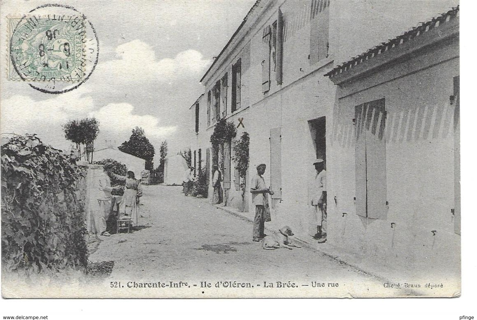 Ile D'Oléron - La Brée - Une Rue En 1906 (animée) - Ile D'Oléron