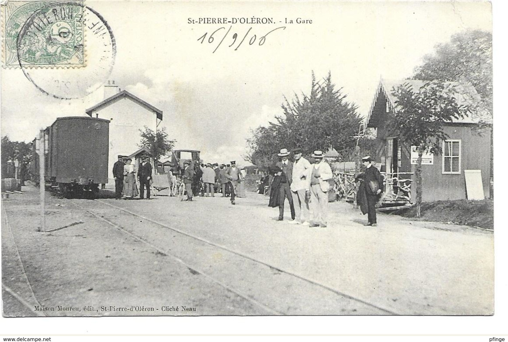 Saint-Pierre-d'Oleron - La Gare,, 1906 (animée) - Saint-Pierre-d'Oleron