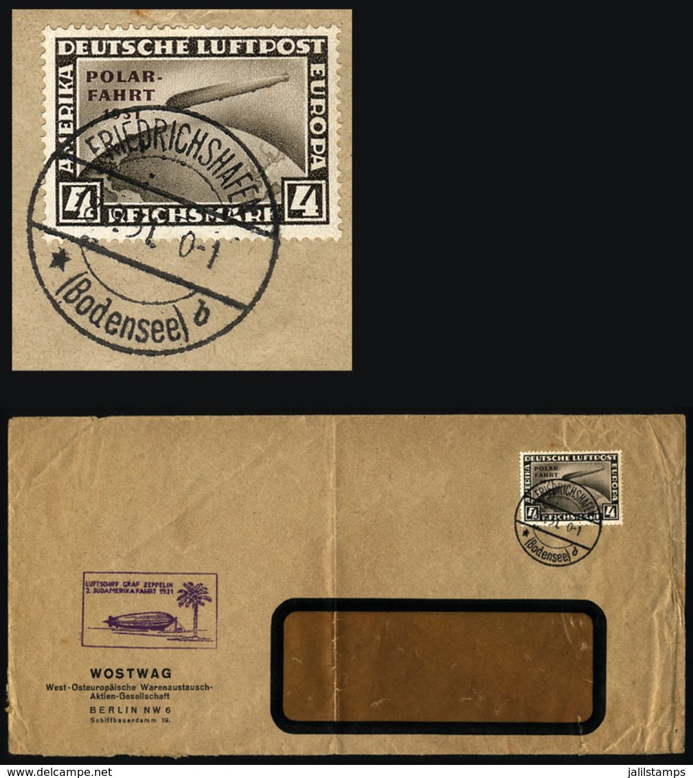 GERMANY: Cover Flown By ZEPPELIN, Sent From Friedrichshafen To Argentina On 18/SE/1931 On The 2nd Flight To South Americ - Prephilately