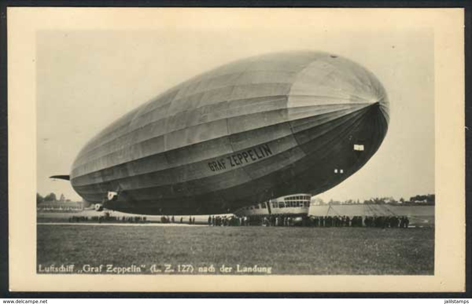 GERMANY: Graf Zeppelin (LZ 127) After Landing, Circa 1930, Unused, Excellent Quality! - Other & Unclassified