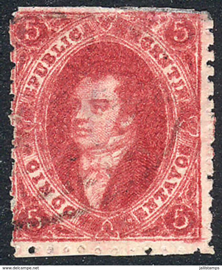 ARGENTINA: GJ.26A, 5th Printing, Cerise-carmine, Very Nice! - Oblitérés