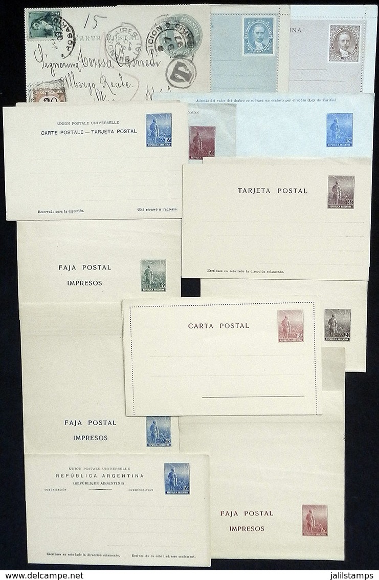 ARGENTINA: Lot Of Varied Postal Stationeries, Almost All Of The Plowman Issue And Of VF Quality, Good Opportunity! - Ganzsachen