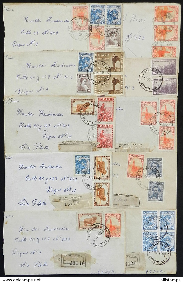 ARGENTINA: 38 Covers Used In 1951/2, Most By Registered Or Express Mail, With Interesting Postages And Rates, There Are  - Autres & Non Classés