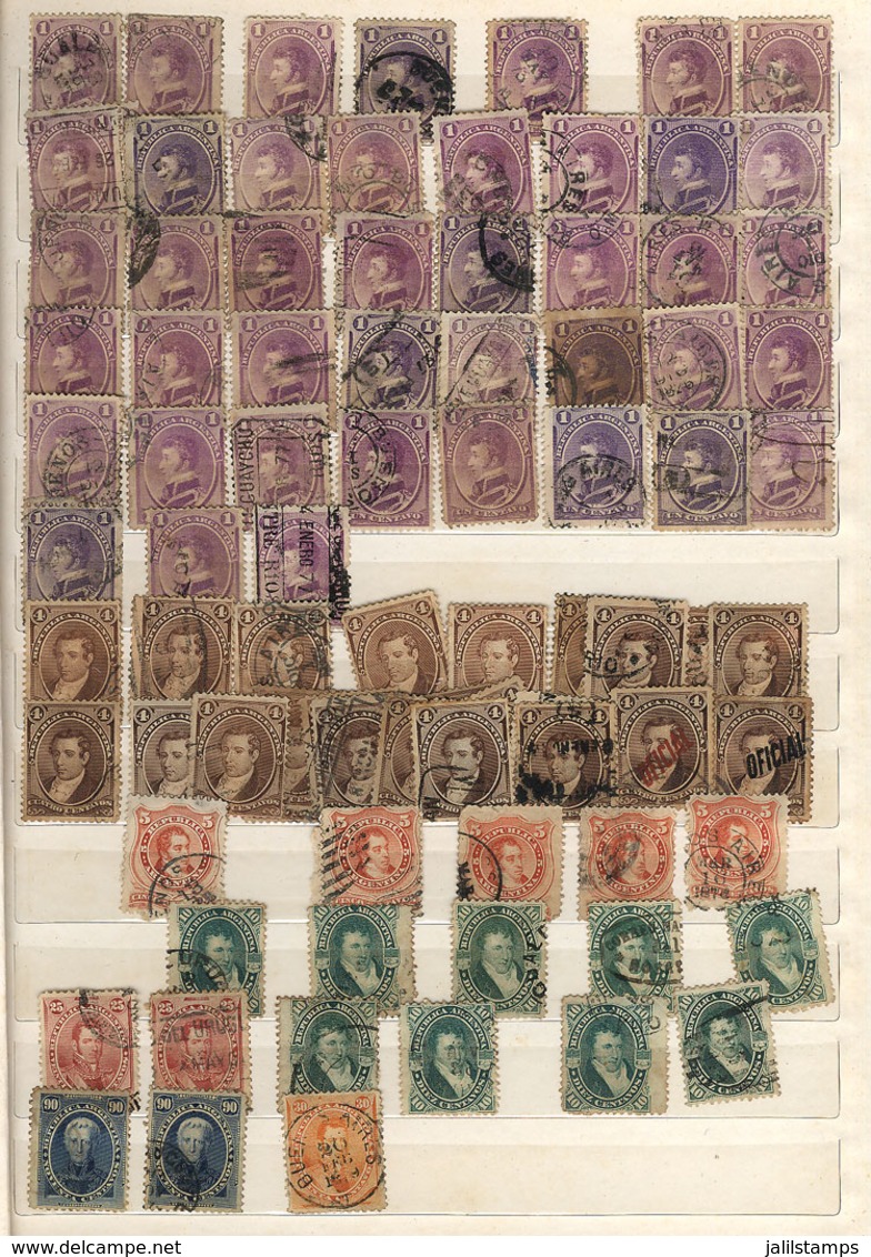 ARGENTINA: Accumulation Of Several Hundreds Stamps In Stockbook, From Varied Periods, Most Of Fine To VF Quality But The - Lots & Serien