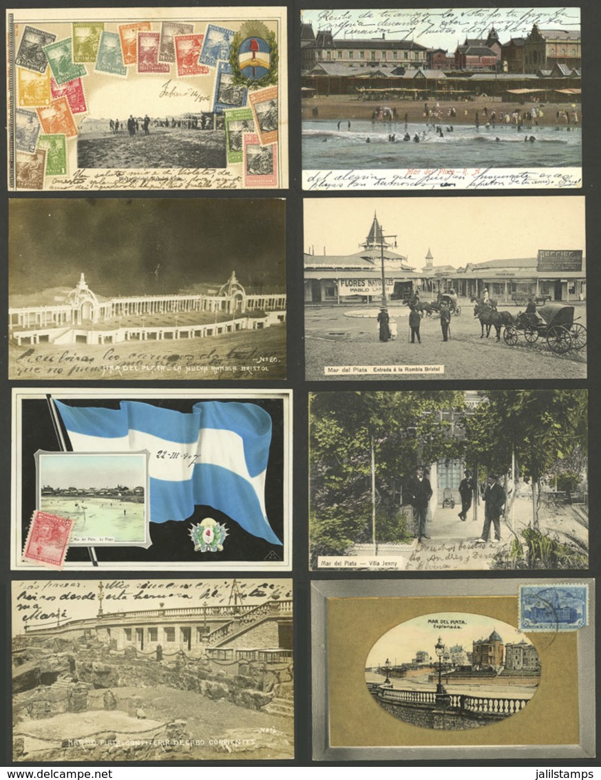 ARGENTINA: MAR DEL PLATA: 29 Old Postcards With Very Good Views, Several Very Rare, Excellent General Quality. IMPORTANT - Argentina