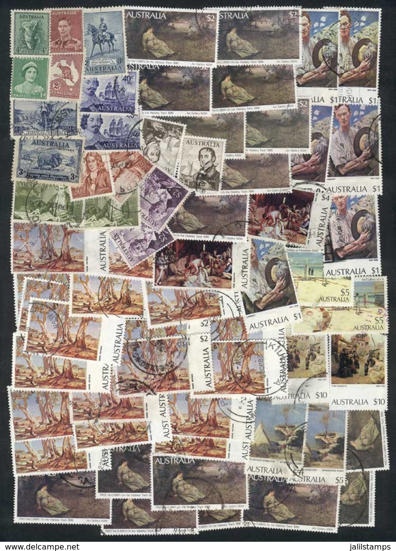 AUSTRALIA: Lot Of Used And Mint Stamps Of Various Periods, Fine To VF General Quality (a Very Low Percentage May Have Li - Sammlungen
