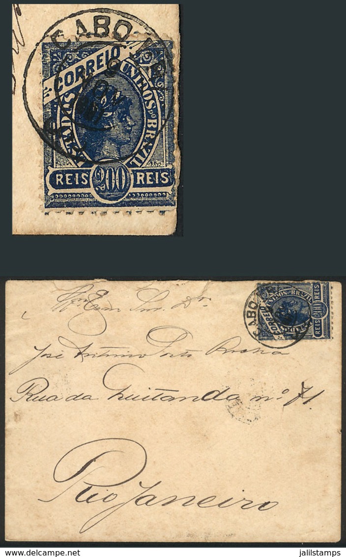 BRAZIL: Cover Sent From CABO FRIO To Rio On 9/NO/1901 Franked With 200Rs., VF Quality! - Other & Unclassified