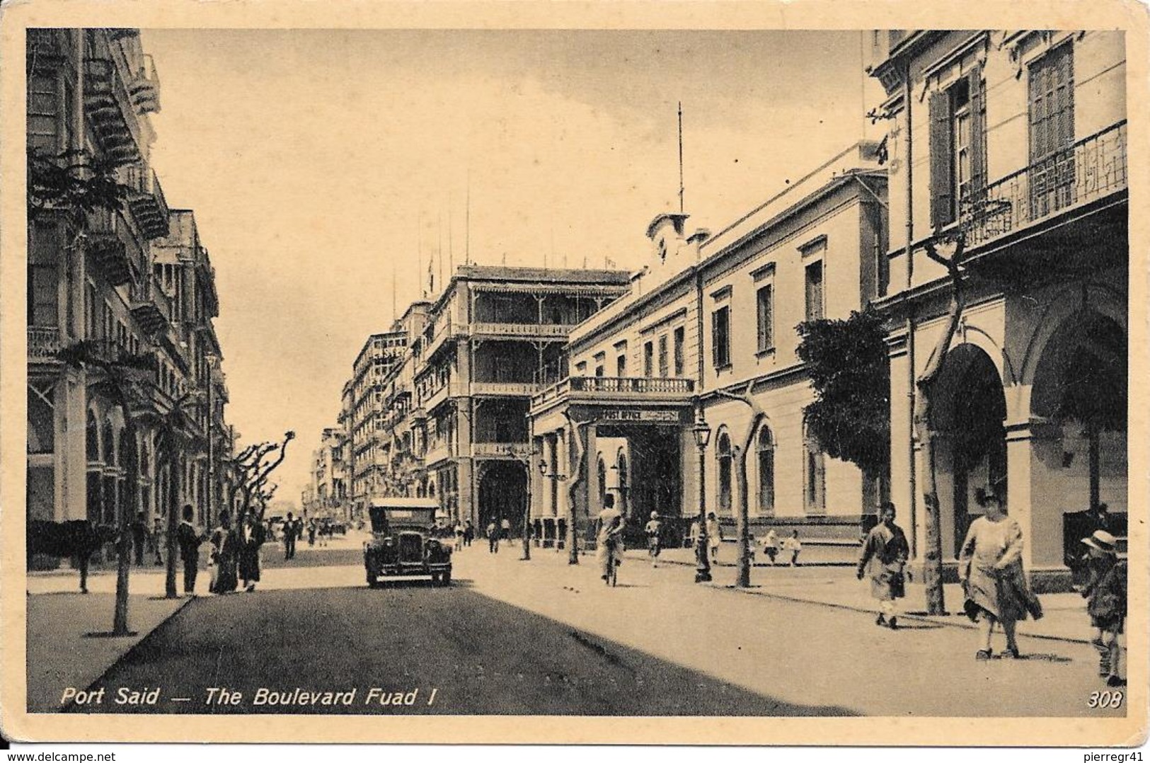 CPA-1930-EGYPTE-PORT SAID-Le BOULEVARD FOUAD-TBE- - Port-Saïd