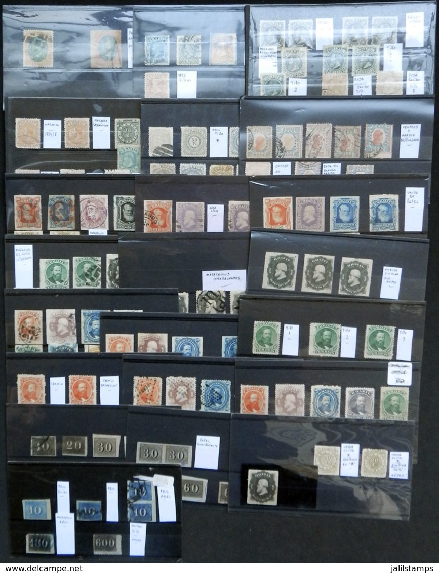 BRAZIL: 22 Stockcards With Good Number Of Classic And Post-classic Stamps, Used Or Mint, Most Of Fine Quality. Including - Collections, Lots & Séries