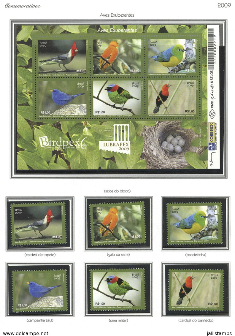 BRAZIL: Collection Of Commemorative Stamps (also Some Definitive Stamps, Self-adhesive Stamps, ATM, Etc. At The End) In  - Collections, Lots & Séries