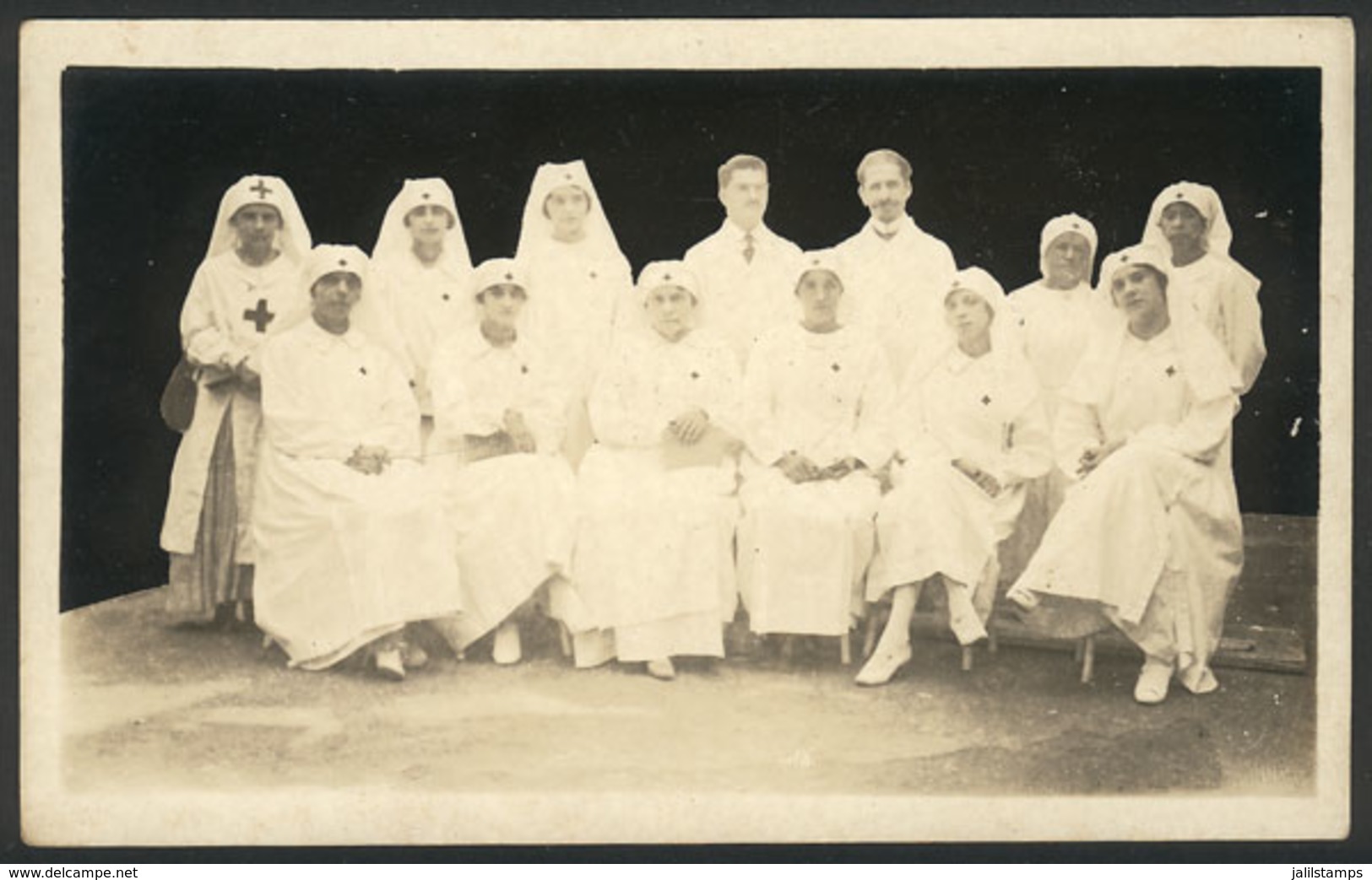 BRAZIL: Group Of Nurses And Doctors, VF Quality! - Other & Unclassified