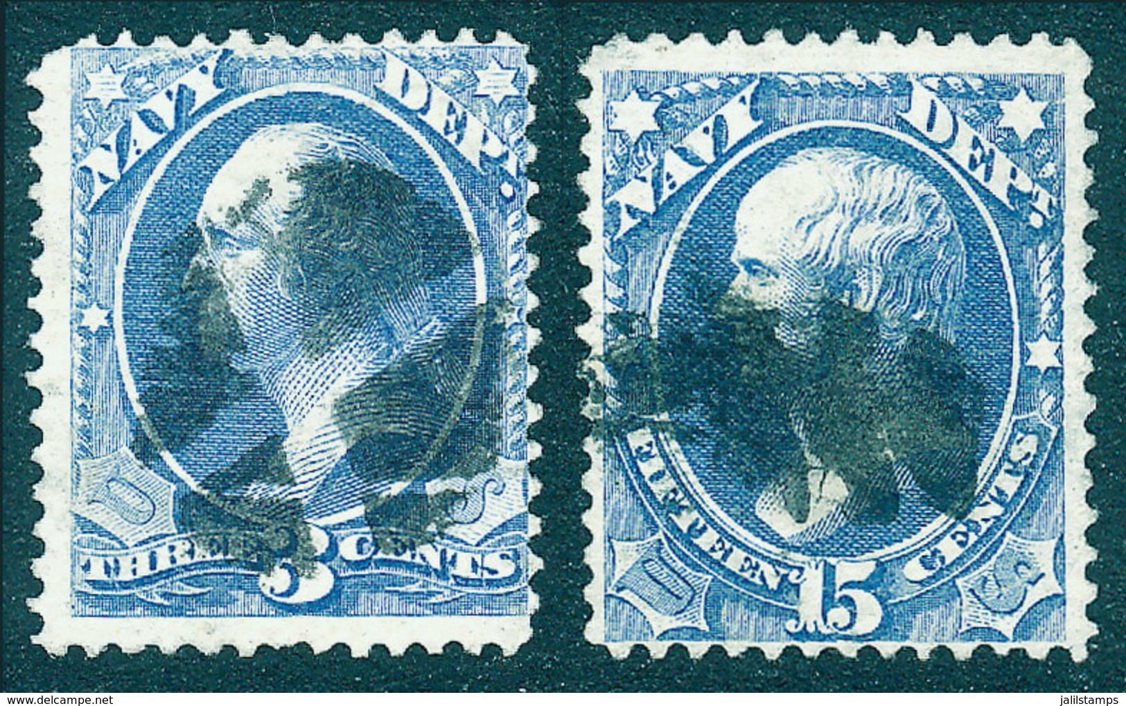 UNITED STATES: Sc.O37 + O42, Used, Very Fine Quality, Catalog Value US$100. - Service