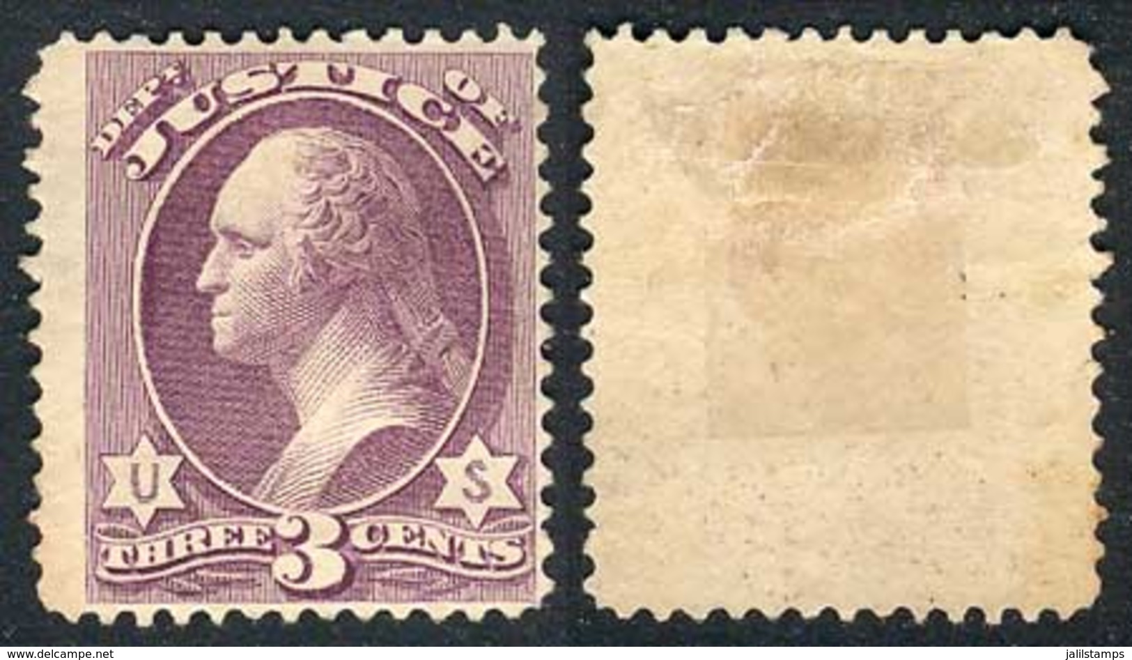 UNITED STATES: Sc.O106, Mint Hinged, VF Quality, Printed By The American Bank Note Co., Catalog Value US$190. - Officials