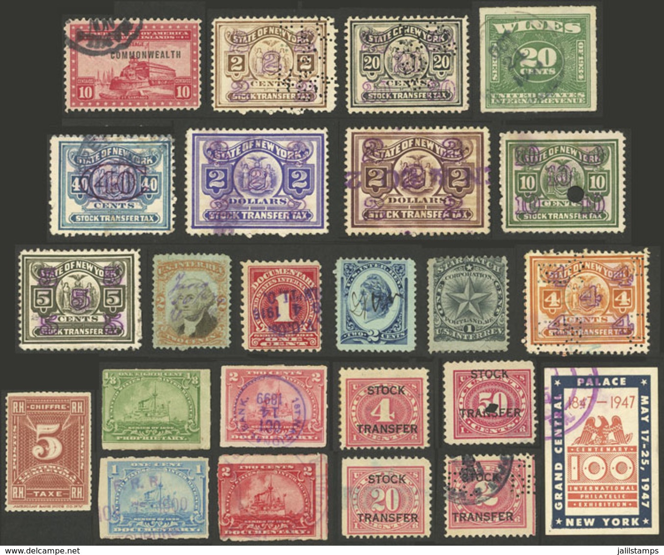 UNITED STATES: Small Lot Of Interesting Stamps! - Fiscaux