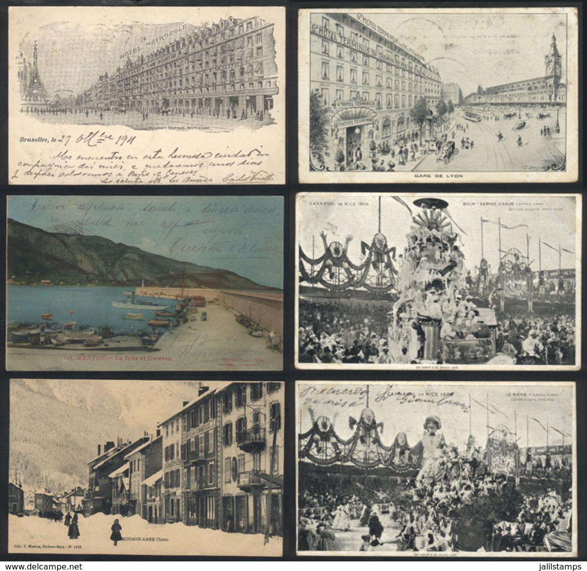 FRANCE + BELGIUM + SWITZERLAND: 23 Old Postcards With Very Good Views And In General Of Excellent Quality. IMPORTANT: Pl - Autres & Non Classés