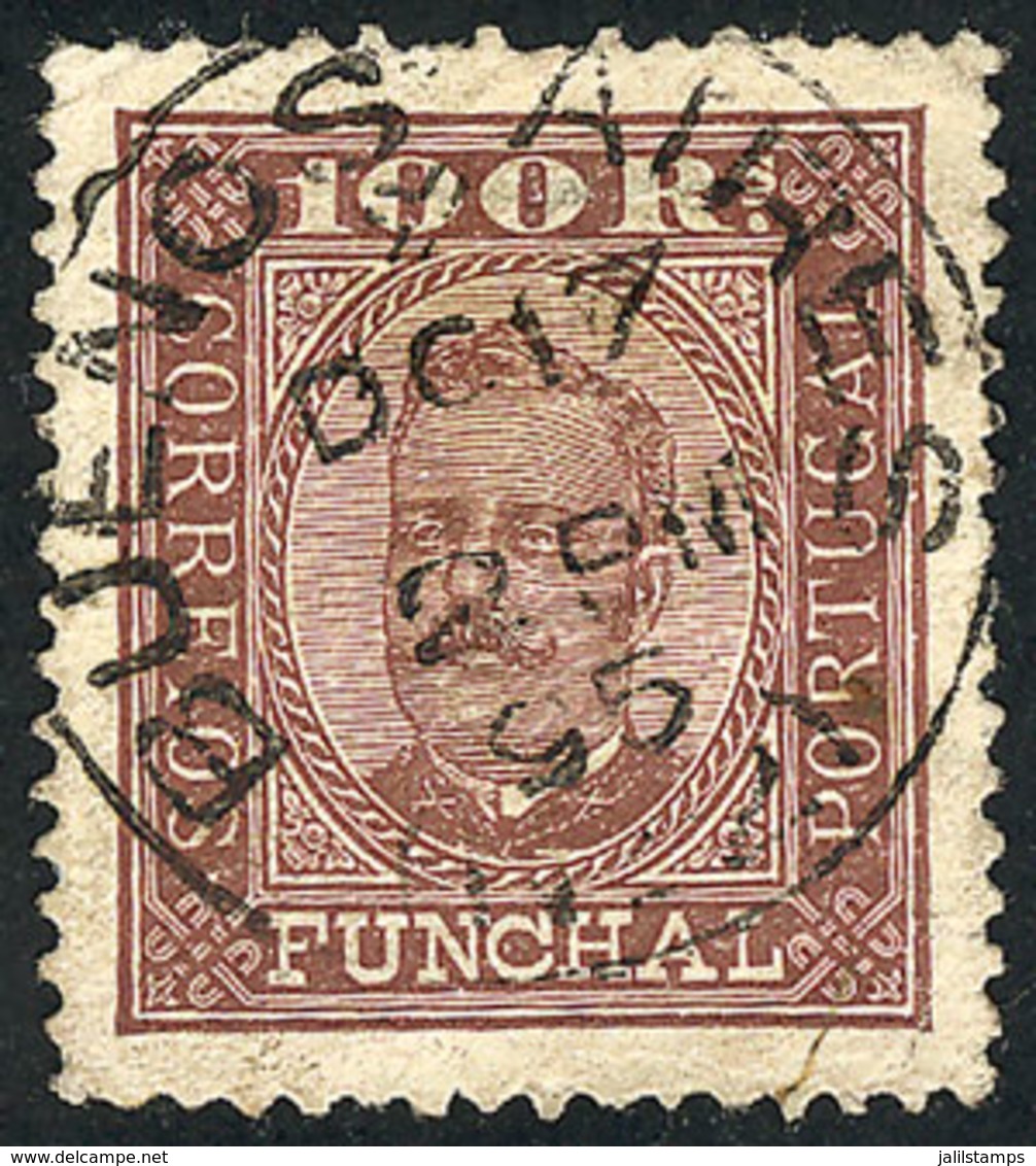 FUNCHAL: Sc.9, WITH ARGENTINE POSTMARK: Buenos Aires 17/DE/1895, Applied On Arrival, VF Quality, Rare! - Funchal