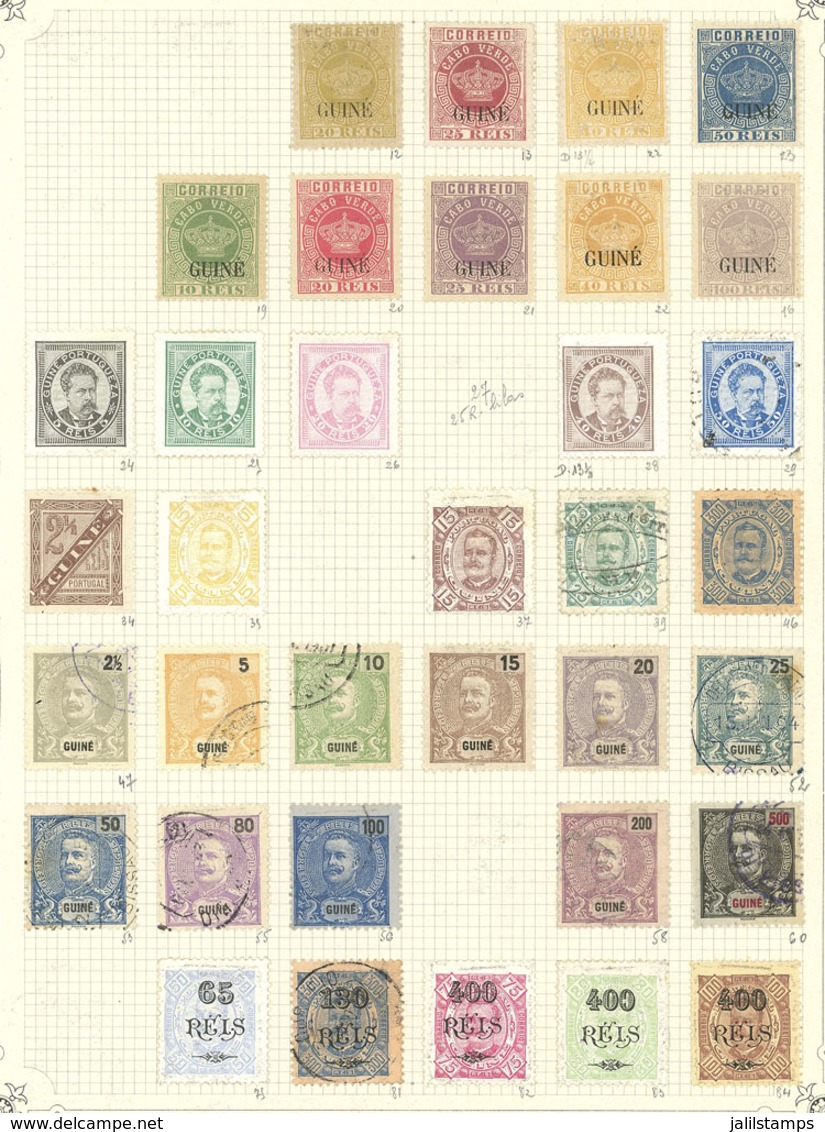 PORTUGUESE GUINEA: Old Collection On Pages With Used And Mint Stamps, Fine General Quality. The Owner Indicates An Yvert - Guinée Portugaise