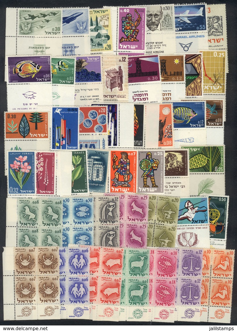 ISRAEL: Lot Of VERY THEMATIC Stamps, All Unmounted And Of Excellent Quality, Yvert Catalog Value Approx. Euros 250. - Autres & Non Classés