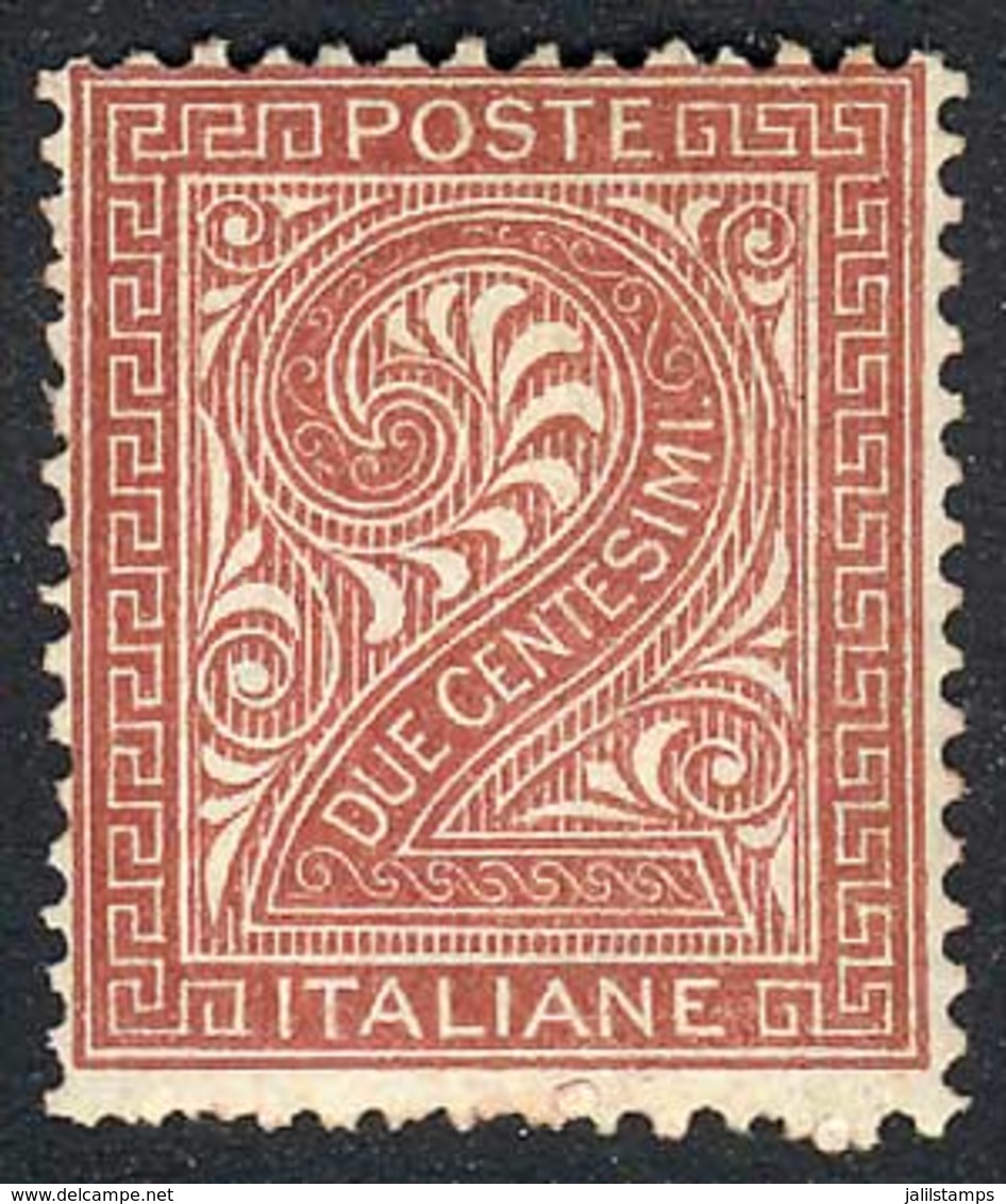 ITALY: Sc.25, 1863/77 2c. Mint Never Hinged, VF Quality, Catalog Value US$80. - Ohne Zuordnung