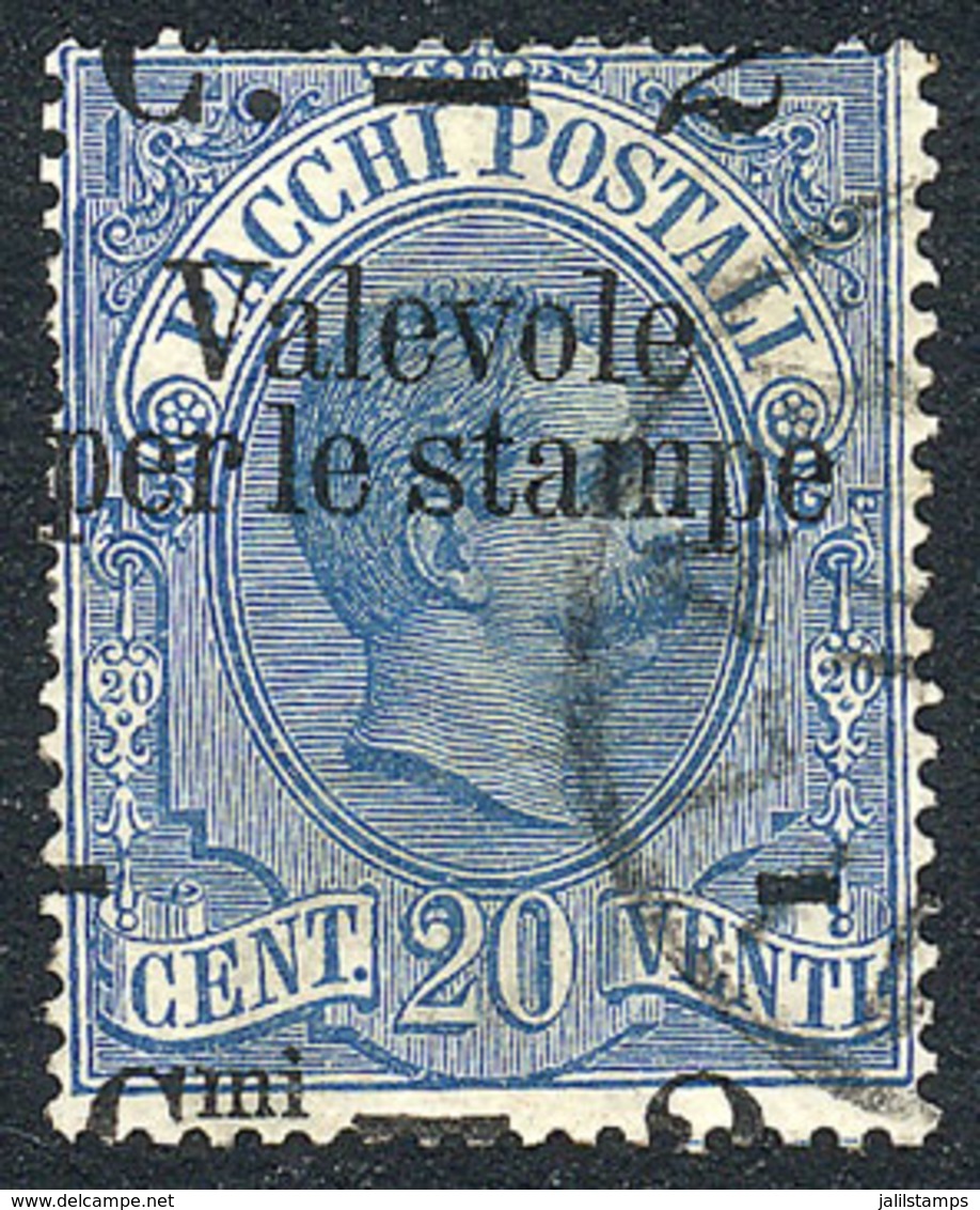 ITALY: Sassone 51af, "overprint With Strong Downward Shift" Variety, Very Rare, Good Example, Catalog Value Euros 3,250  - Non Classés