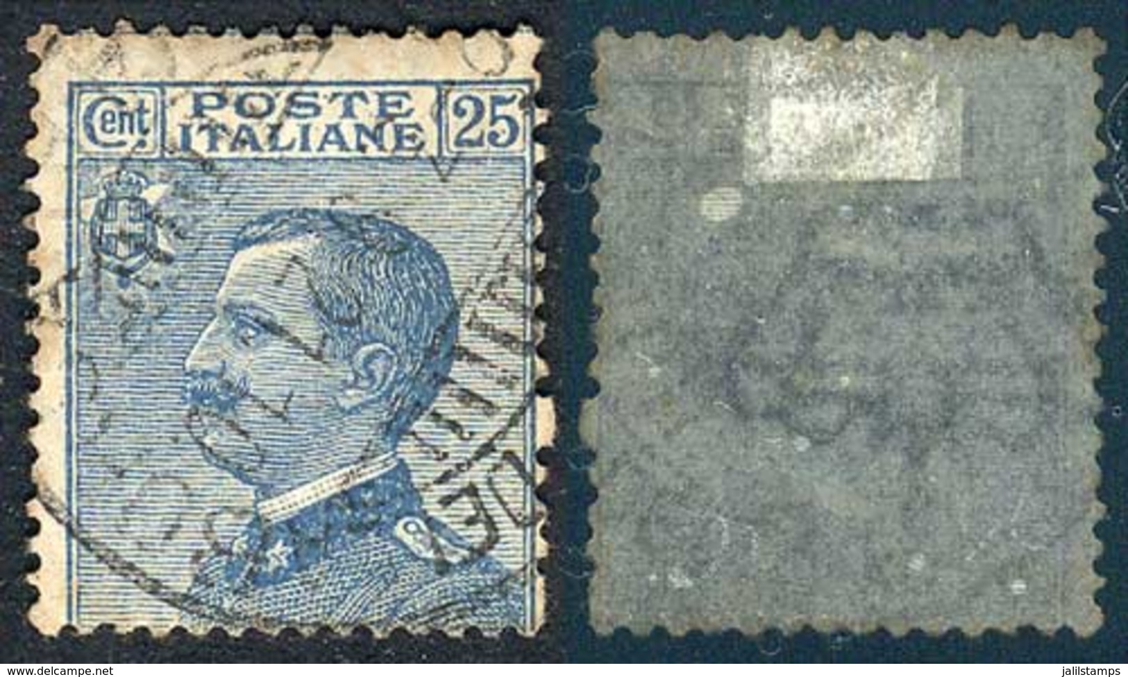 ITALY: Sc.100 (Sa.83), With INVERTED WATERMARK Variety, VF! - Unclassified