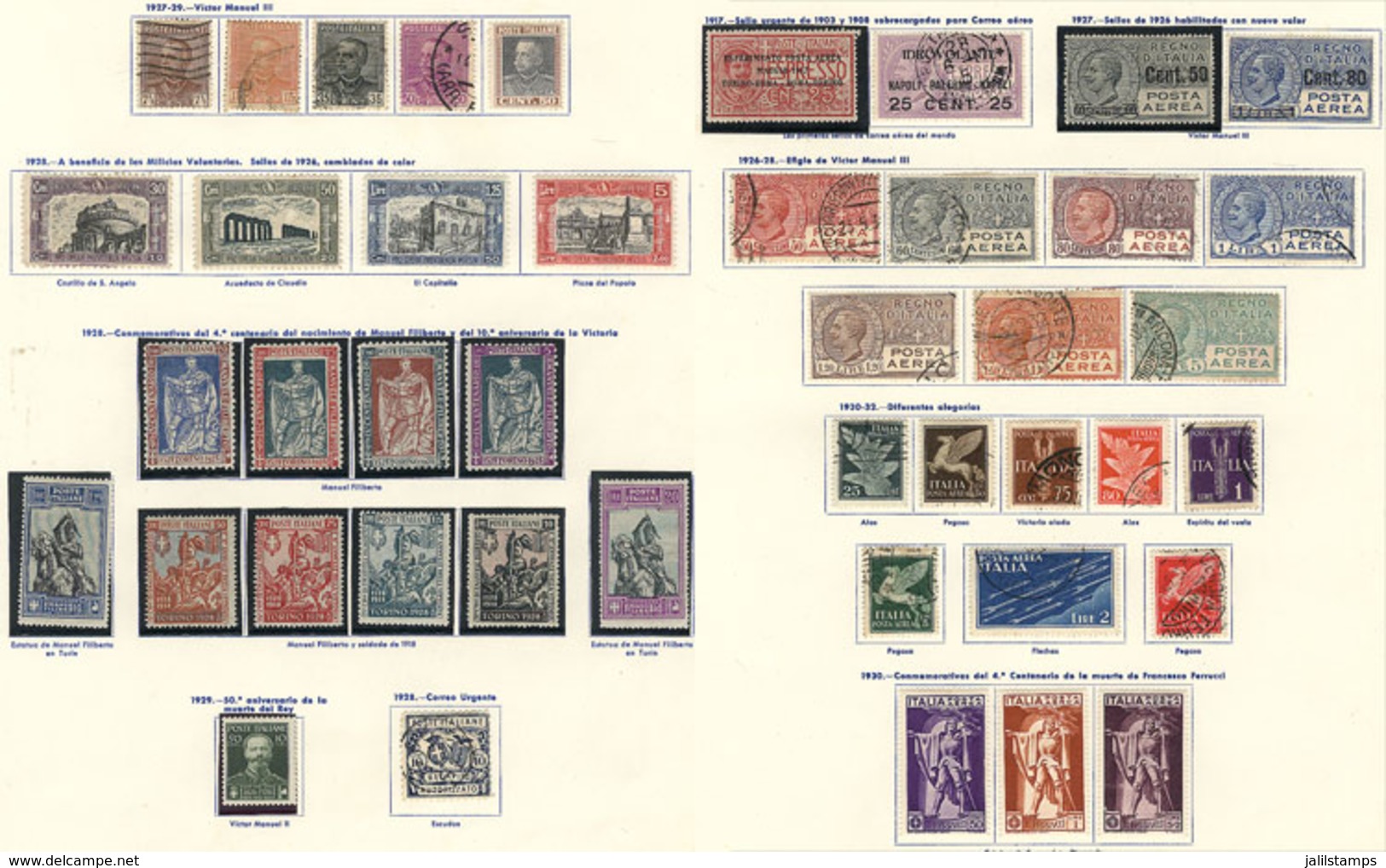 ITALY: Very Advanced Collection In Majó Album (1862 To 1979), With Used And Mint Stamps (almost All With Hinges Up To Ci - Collections