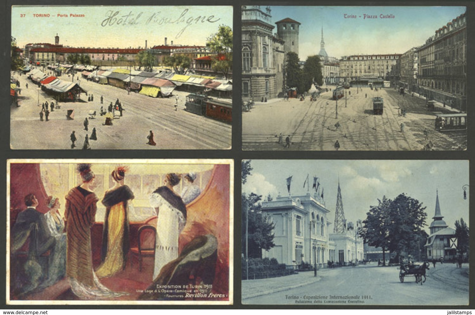 ITALY: TORINO: 12 Old Postcards With Fantastic Views, Very Fine General Quality, Good Opportunity At LOW START! IMPORTAN - Autres & Non Classés