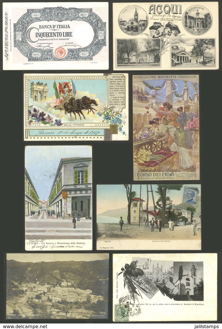 ITALY: 63 Old Postcards With Fantastic Views, Very Fine General Quality, Good Opportunity At LOW START! IMPORTANT: Pleas - Other & Unclassified